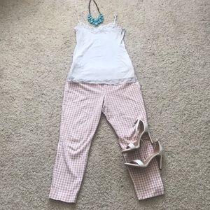 Old Navy Gingham Pixie Ankle pants